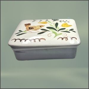 Floral Ceramic Trinket Box